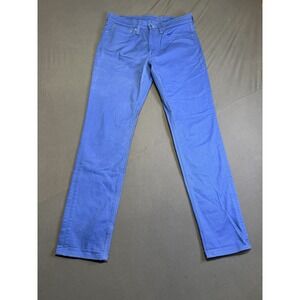 Levi's Jeans Bright Aqua Blue Skinny 511 , Men's 34x34 Black Label Red Tab